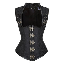 Steampunk Women's Leather Corset Top